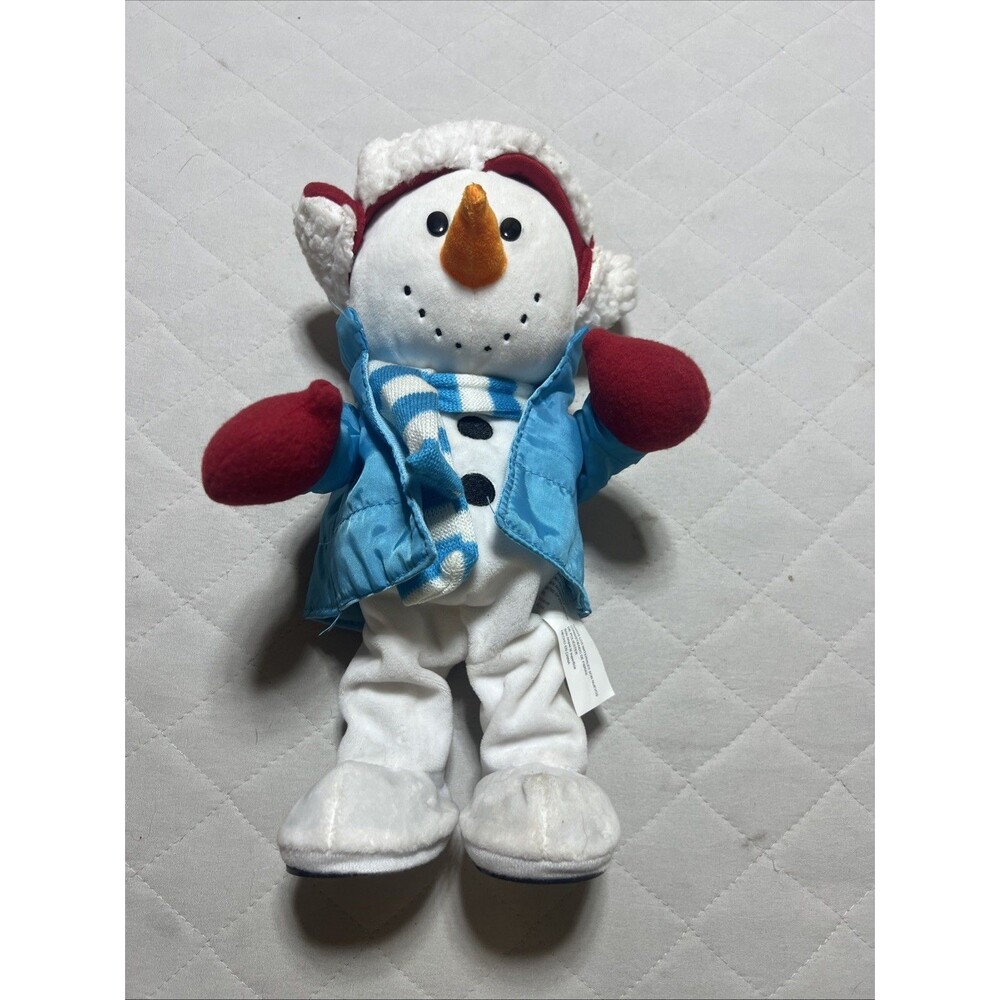 Gemmy Animated Backward Dancing Snowman 13" - "Welcome To My House" Christmas